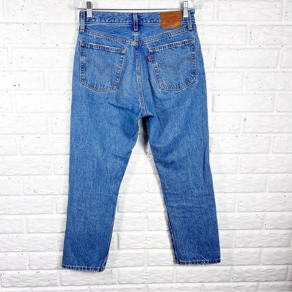 LEVI’S 501 Premium Rigid Denim Big E Straight Leg Button Fly 27 X 26 Ankle